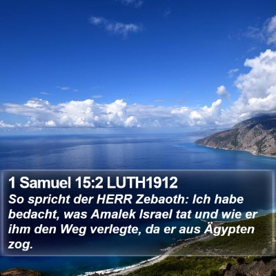 1 Samuel 15:2 LUTH1912 Bible Verse Image