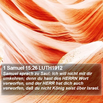 1 Samuel 15:26 LUTH1912 Bible Verse Image