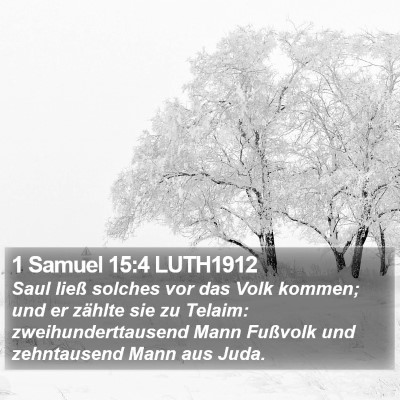 1 Samuel 15:4 LUTH1912 Bible Verse Image