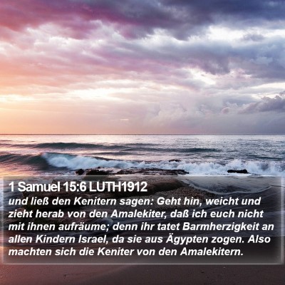 1 Samuel 15:6 LUTH1912 Bible Verse Image