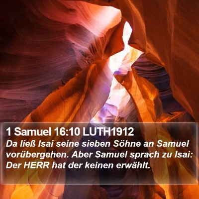 1 Samuel 16:10 LUTH1912 Bible Verse Image