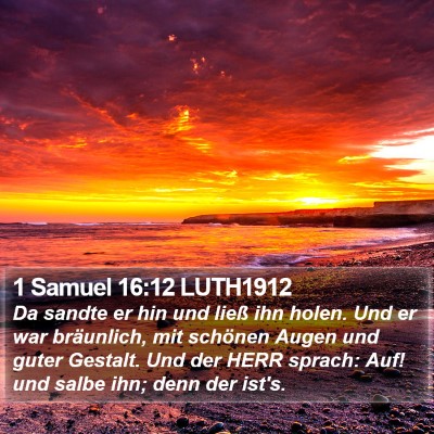 1 Samuel 16:12 LUTH1912 Bible Verse Image