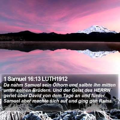 1 Samuel 16:13 LUTH1912 Bible Verse Image