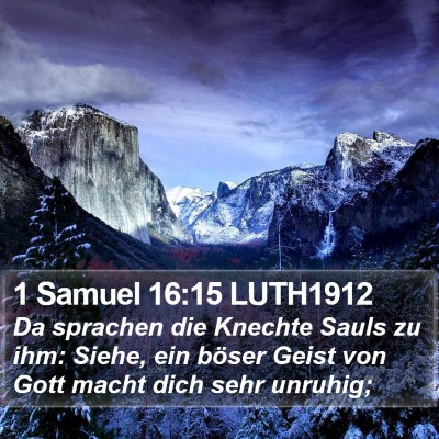 1 Samuel 16:15 LUTH1912 Bible Verse Image