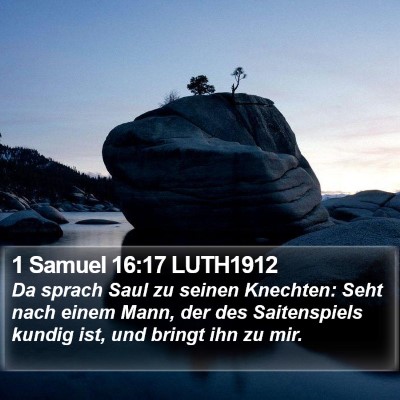 1 Samuel 16:17 LUTH1912 Bible Verse Image