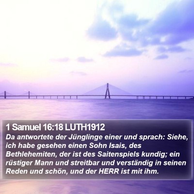 1 Samuel 16:18 LUTH1912 Bible Verse Image