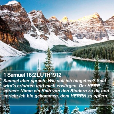 1 Samuel 16:2 LUTH1912 Bible Verse Image