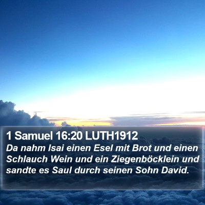 1 Samuel 16:20 LUTH1912 Bible Verse Image