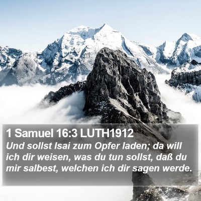 1 Samuel 16:3 LUTH1912 Bible Verse Image