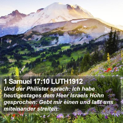 1 Samuel 17:10 LUTH1912 Bible Verse Image