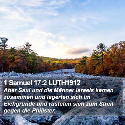 1 Samuel 17:2 LUTH1912 Bible Verse Image
