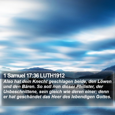 1 Samuel 17:36 LUTH1912 Bible Verse Image