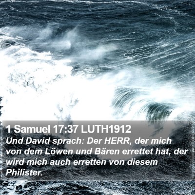 1 Samuel 17:37 LUTH1912 Bible Verse Image