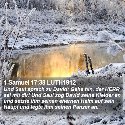 1 Samuel 17:38 LUTH1912 Bible Verse Image