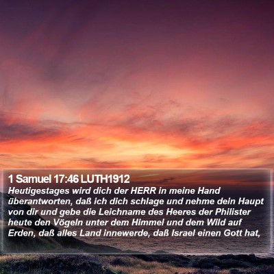 1 Samuel 17:46 LUTH1912 Bible Verse Image