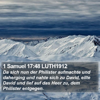 1 Samuel 17:48 LUTH1912 Bible Verse Image
