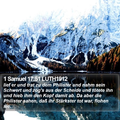 1 Samuel 17:51 LUTH1912 Bible Verse Image