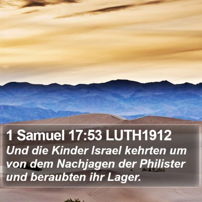1 Samuel 17:53 LUTH1912 Bible Verse Image