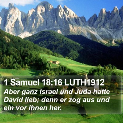 1 Samuel 18:16 LUTH1912 Bible Verse Image