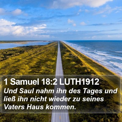 1 Samuel 18:2 LUTH1912 Bible Verse Image