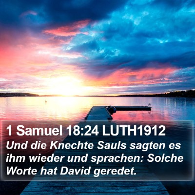 1 Samuel 18:24 LUTH1912 Bible Verse Image