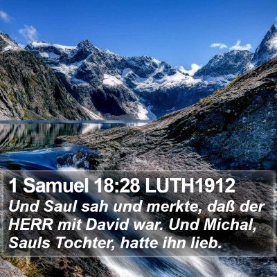 1 Samuel 18:28 LUTH1912 Bible Verse Image