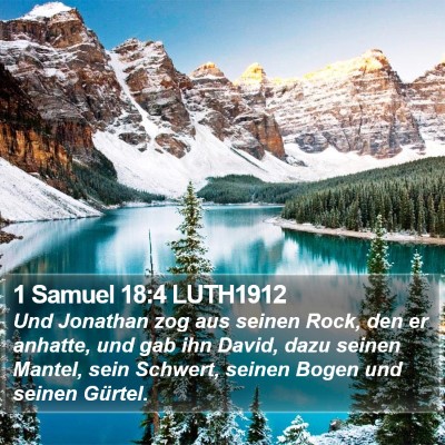 1 Samuel 18:4 LUTH1912 Bible Verse Image