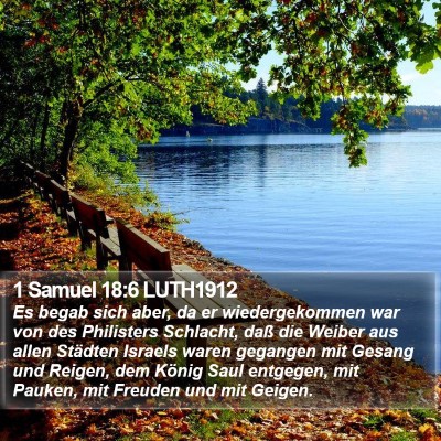 1 Samuel 18:6 LUTH1912 Bible Verse Image