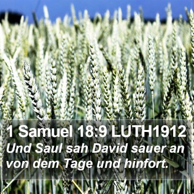 1 Samuel 18:9 LUTH1912 Bible Verse Image