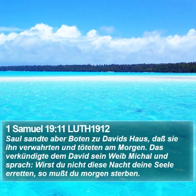 1 Samuel 19:11 LUTH1912 Bible Verse Image