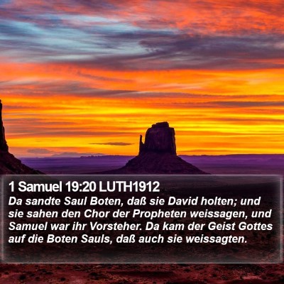 1 Samuel 19:20 LUTH1912 Bible Verse Image