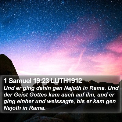 1 Samuel 19:23 LUTH1912 Bible Verse Image