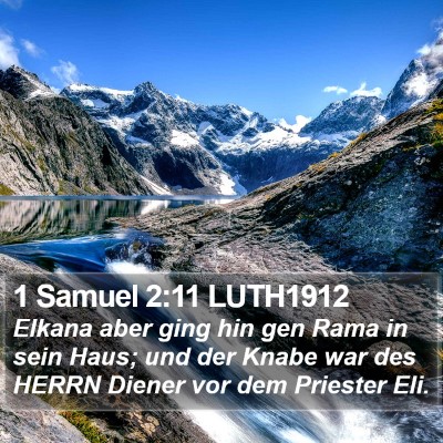 1 Samuel 2:11 LUTH1912 Bible Verse Image
