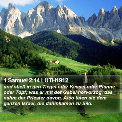 1 Samuel 2:14 LUTH1912 Bible Verse Image