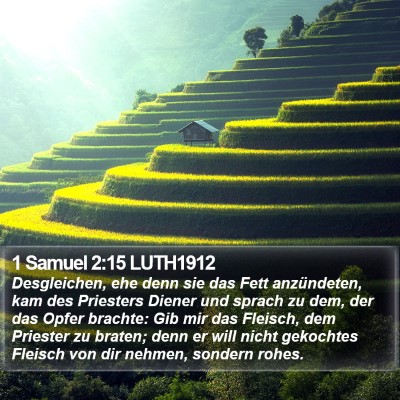 1 Samuel 2:15 LUTH1912 Bible Verse Image