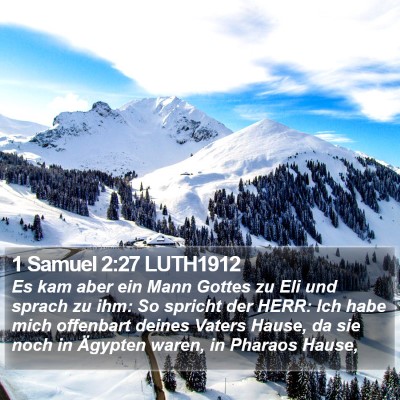 1 Samuel 2:27 LUTH1912 Bible Verse Image