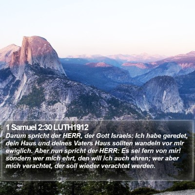 1 Samuel 2:30 LUTH1912 Bible Verse Image