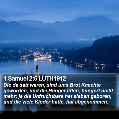 1 Samuel 2:5 LUTH1912 Bible Verse Image