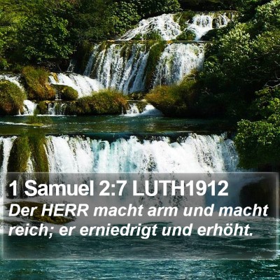 1 Samuel 2:7 LUTH1912 Bible Verse Image