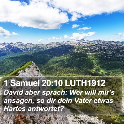 1 Samuel 20:10 LUTH1912 Bible Verse Image