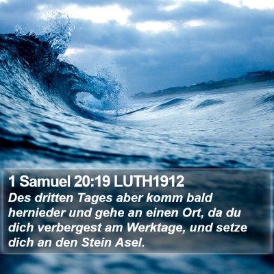1 Samuel 20:19 LUTH1912 Bible Verse Image