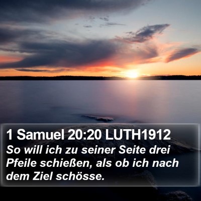 1 Samuel 20:20 LUTH1912 Bible Verse Image