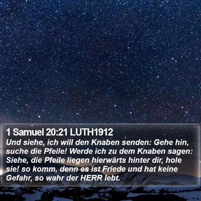 1 Samuel 20:21 LUTH1912 Bible Verse Image