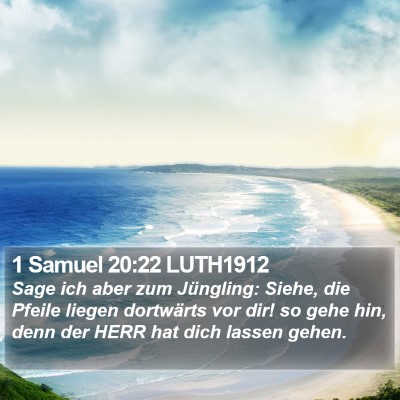 1 Samuel 20:22 LUTH1912 Bible Verse Image