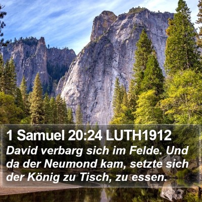 1 Samuel 20:24 LUTH1912 Bible Verse Image