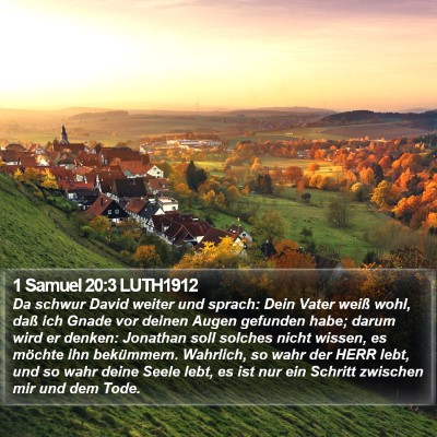 1 Samuel 20:3 LUTH1912 Bible Verse Image