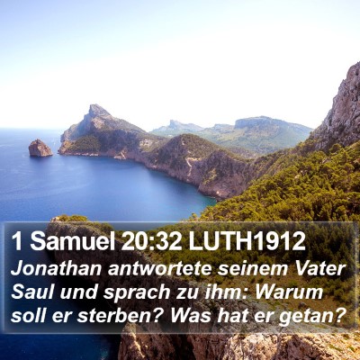 1 Samuel 20:32 LUTH1912 Bible Verse Image