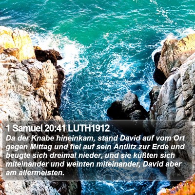 1 Samuel 20:41 LUTH1912 Bible Verse Image