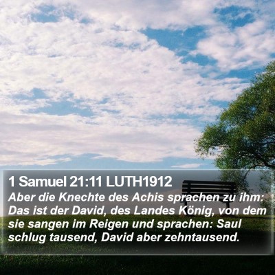 1 Samuel 21:11 LUTH1912 Bible Verse Image