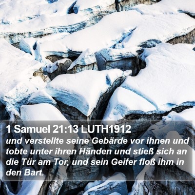 1 Samuel 21:13 LUTH1912 Bible Verse Image